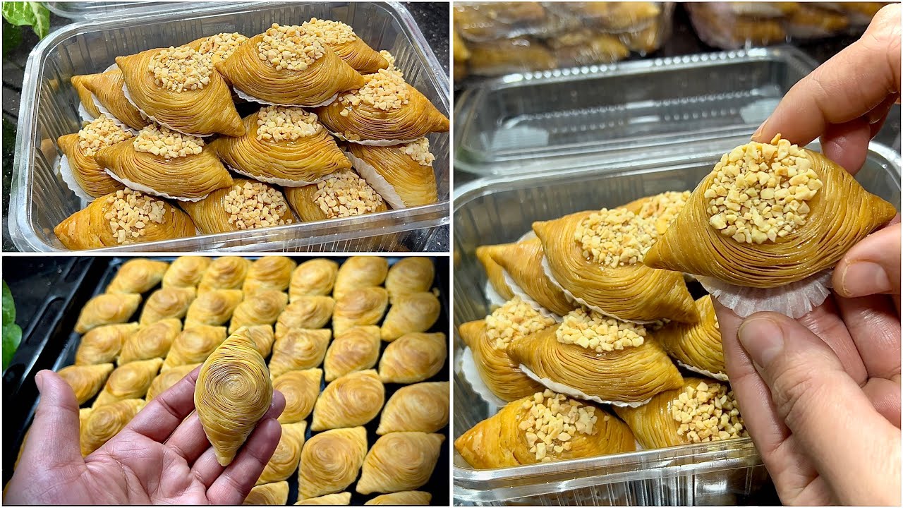 معسلة لشهر رمضان 😍بحشوة لذييذة معلكة وفيها قرمشة فنفس الوقت/ثمن البيع فاخر الفيديو