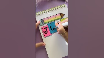 Creative Front Page Design: June ✏️ #shorts #frontpage #assignment