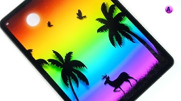 Draw Gaussian Blur Effect ART illustration procreate | Satisfying & Relaxing Art | @ArtwithA