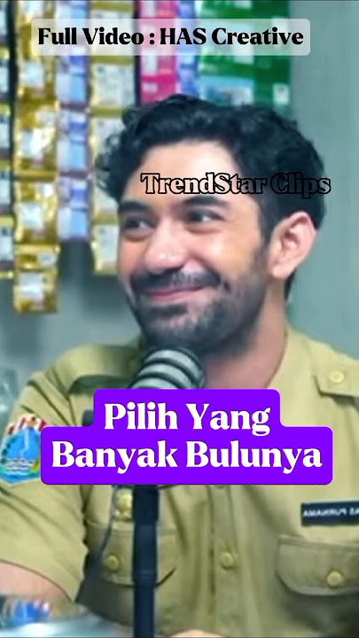 Reza Rahadian : Pilih Yang Banyak Bulunya...?