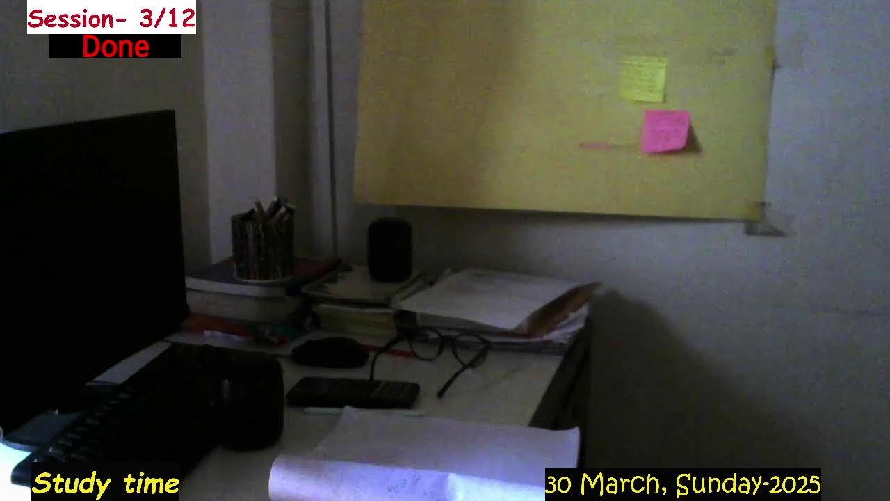 Last Ramadan:( 12 Hours live study with me from Bangladesh