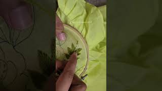 beautiful leaf embroidery #handbroidery #shorts #short #trend #trending #viral