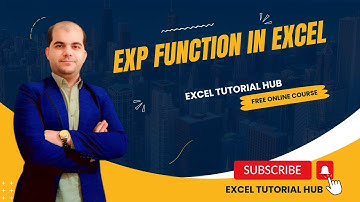 EXP Function in MS EXCEL | Microsoft Excel EXP function