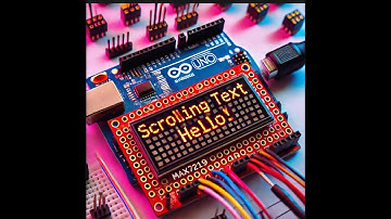 Arduino Scrolling Text Display with MAX7219 LED Dot Matrix