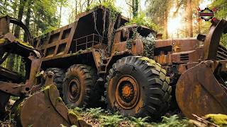 Restoring The Giant Belaz 75710 Dump Truck Abandoned In The Forest For A Few Years