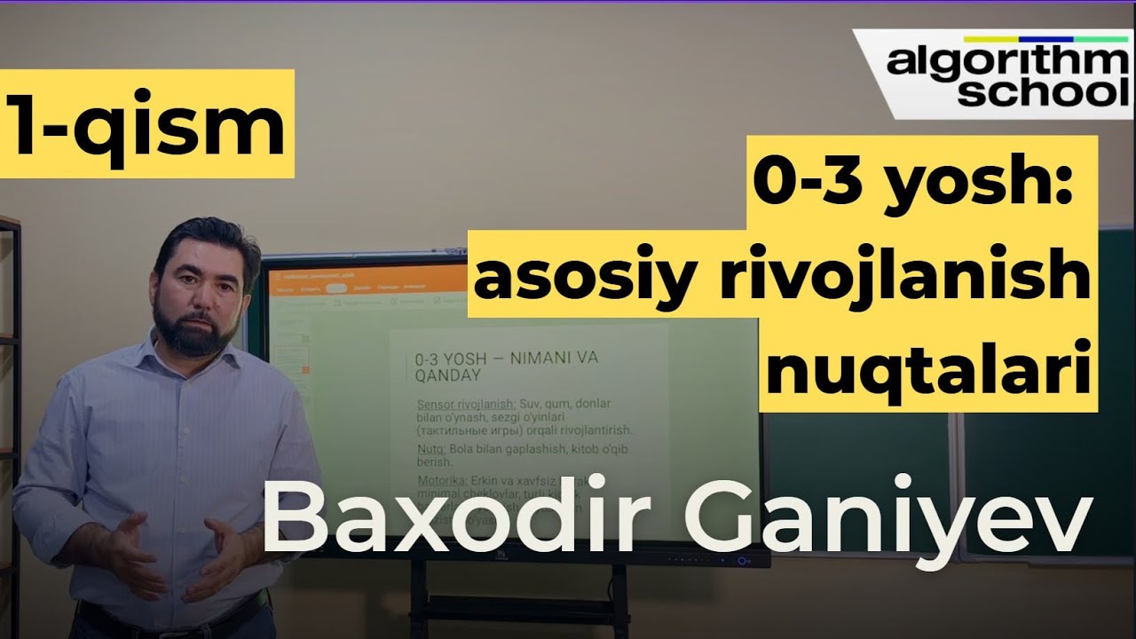 Bolani muvaffaqiyatga tayyorlaymiz: 0-3 yoshdagi vazifalar