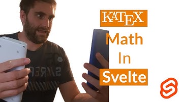 Render Katex with Svelte from zero to hero
