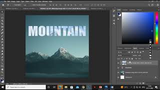 How To Mask Image Inside Text In Photoshop Text Clipping Mask Photoshop Easy Tutorial