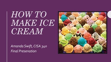 How to make Ice Cream - Powerpoint video