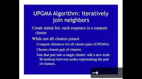 UPGMAFitsUltrametricDistance-IterativeNeighborJoining (Lec) - Intro to Bioinformatics (UCLA)