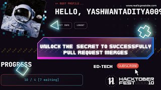 How to Merged Your Pull Requests in 5 Minutes || Hacktoberfest 2023 || Free Virtual Swags Kits.