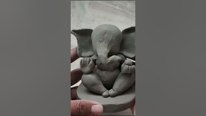 Clay Ganpathi Making | Clay Ganesha | Home Made Ganpati