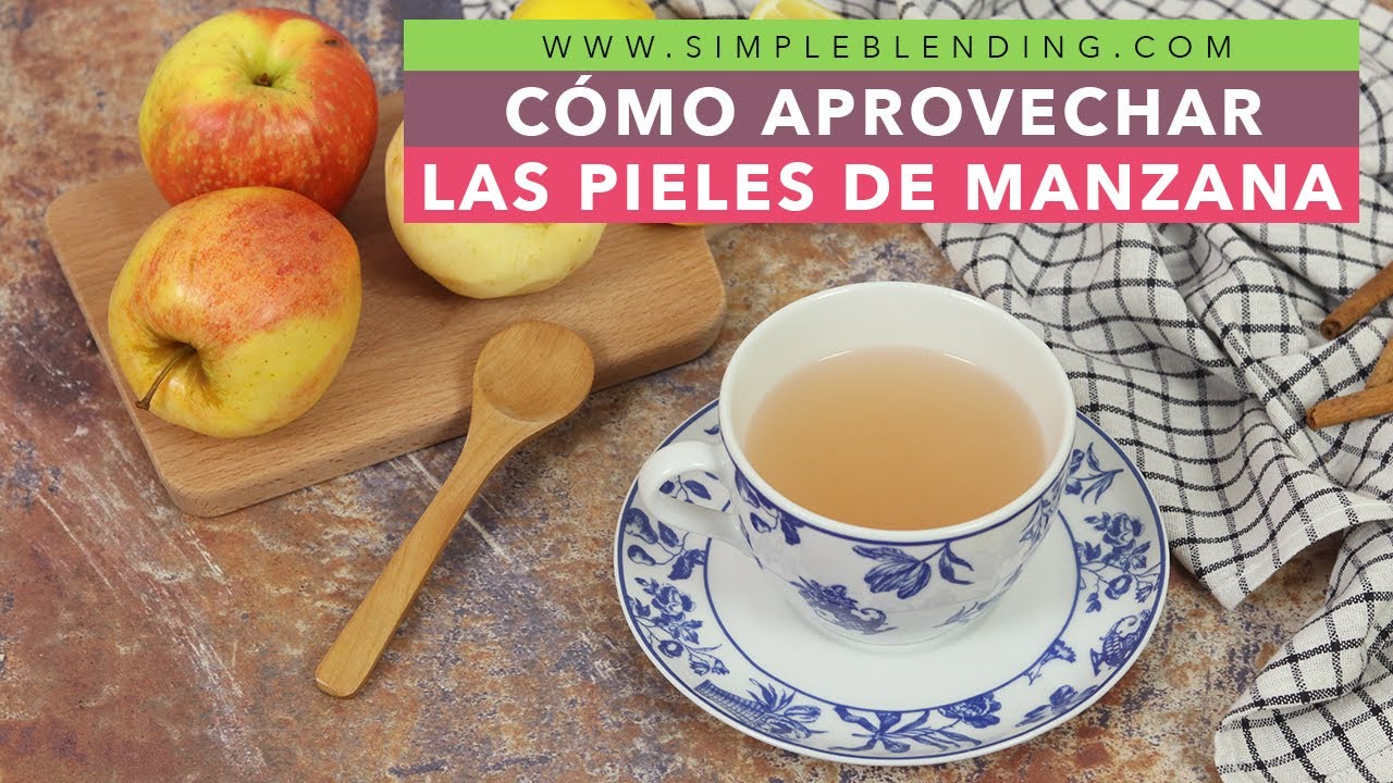 CÓMO APROVECHAR LAS PIELES DE MANZANA | Te de manzana con limón | Receta de aprovechamiento