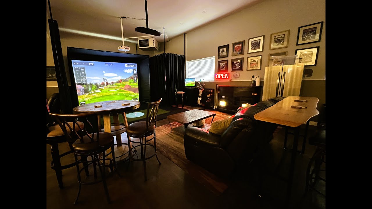 Garage Golf Simulator - YouTube