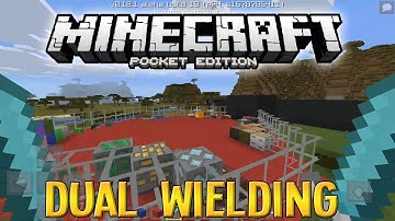 Minecraft PE 0.12.0/0.12.1 - Dual Wielding Mod!