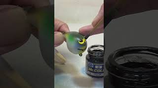 I painted a prototype of a fat crankbait. #lurepainting #shorts #craft