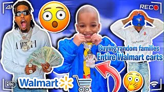 BUYING RANDOM PEOPLE'S ENTIRE WALMART CARTS FOR THEM!!!