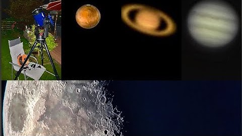 The Solar System recorded with a cell phone