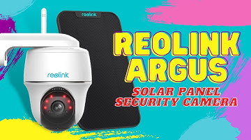 REOLINK Argus PT Wireless Solar Panel Outdoor Security Camera