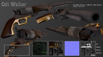 Colt Walker 3dsMax Build up (Uni work)