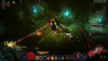 Diablo 3; PTR Preseason 22: Demon Hunter, Gears, paragon 1192 (Seasonal). Leveling gems, GR 95-105.