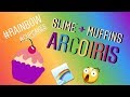 🌈  🌈 🌈 RAINBOW SLIME &amp; MUFFINS  🎂 🎂 🎂 By Sofi Kawaii