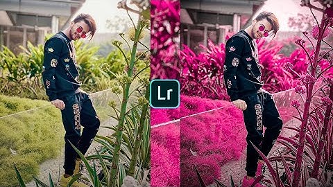 Lightroom new pink effect photo editing tutorial | lightroom background colour change preset