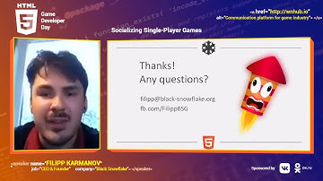 Filipp Karmanov (Black Snowflake) - Socializing Single-Player Games