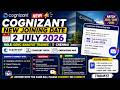 Cognizant New Joining Date – 2 July 2026 | GenC Analyst Trainee Chennai | Superset | Onboarding Mail