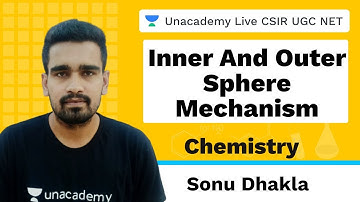 Inner and Outer Sphere Maechanism | Chemical Science | Unacademy Live CSIR UGC NET | Sonu Dhakla