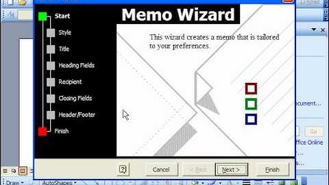 Word 2003 Tutorial Using Wizards Microsoft Training Lesson 8.2