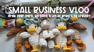 Grab your yarn, we have a lot of orders to crochet 🧶✨ | Crochet Small Business Vlog