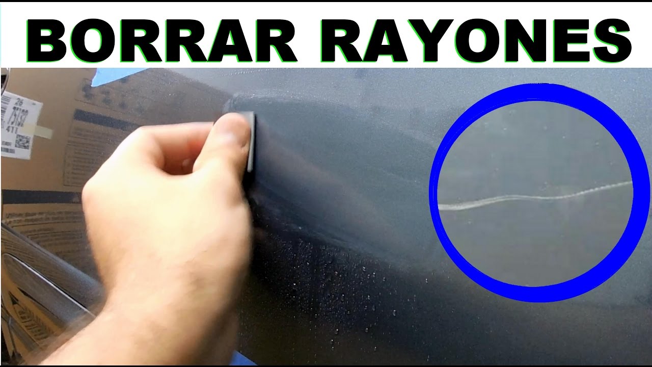 Como borrar rayones superficiales en la pintura del auto (solo 3