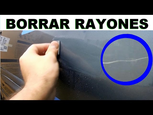Como borrar rayones superficiales en la pintura del auto (solo 3 pasos) 