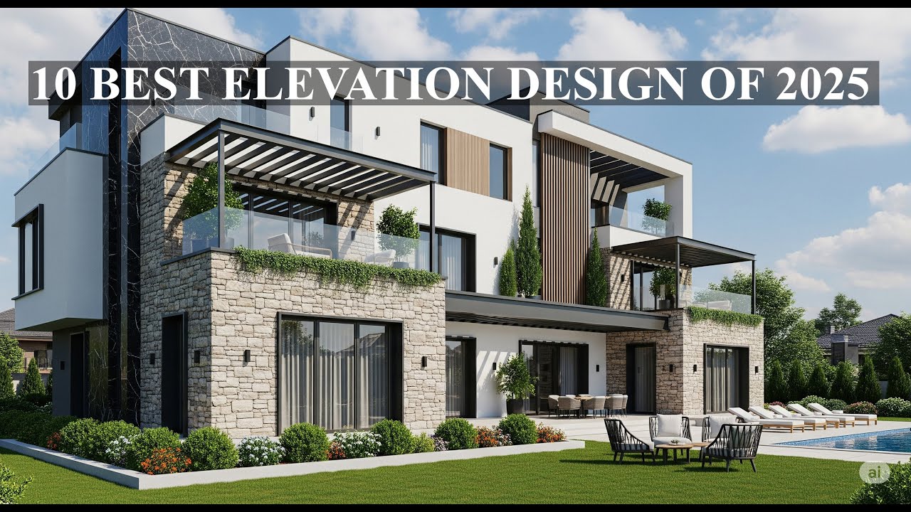 Top 10 Modern House Elevation Designs 2025 | Future Home Facade Ideas ...