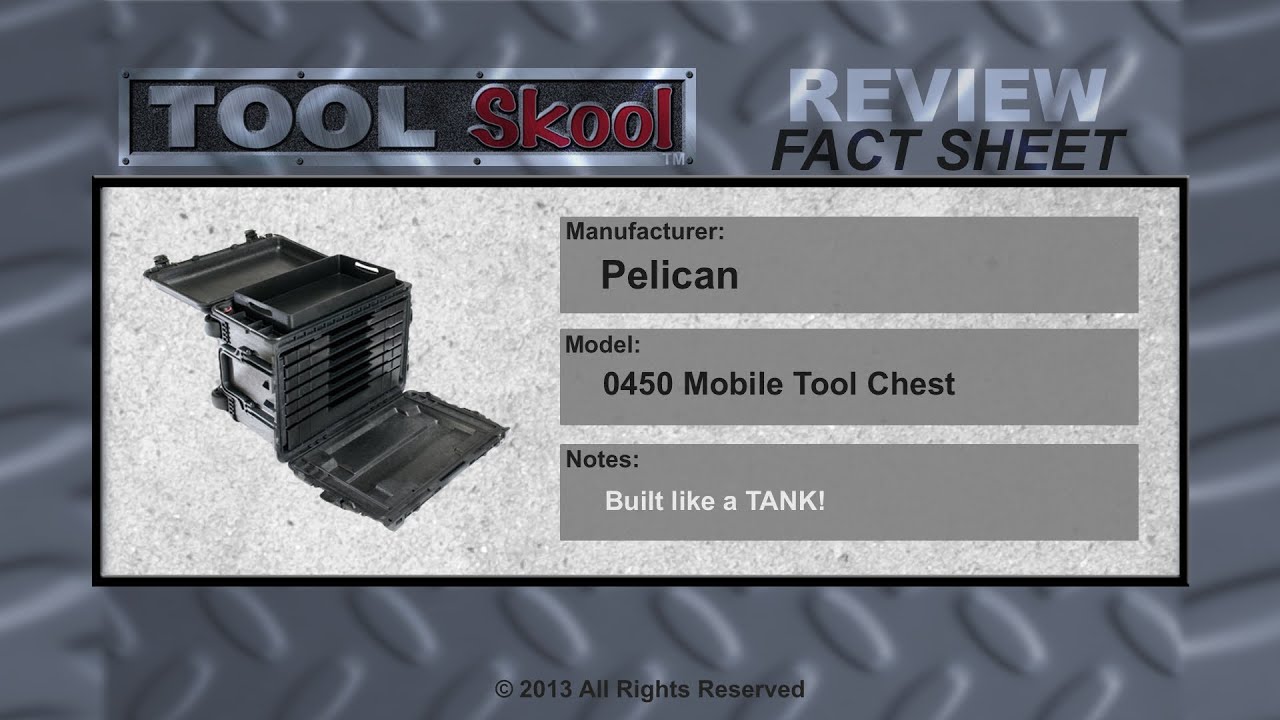 Pelican 004500-0610-110 0450 Mobile Tool Chest 7 Drawer