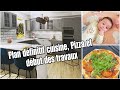 Plan dfinitif cuisine pizza et dbut des travaux 