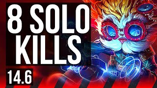 HEIMERDINGER vs SHEN (TOP) | 8 solo kills, 400+ games | EUW Master | 14.6