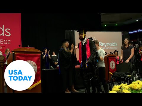 Paralyzed student walks at graduation using robotic exoskeleton | USA TODAY
