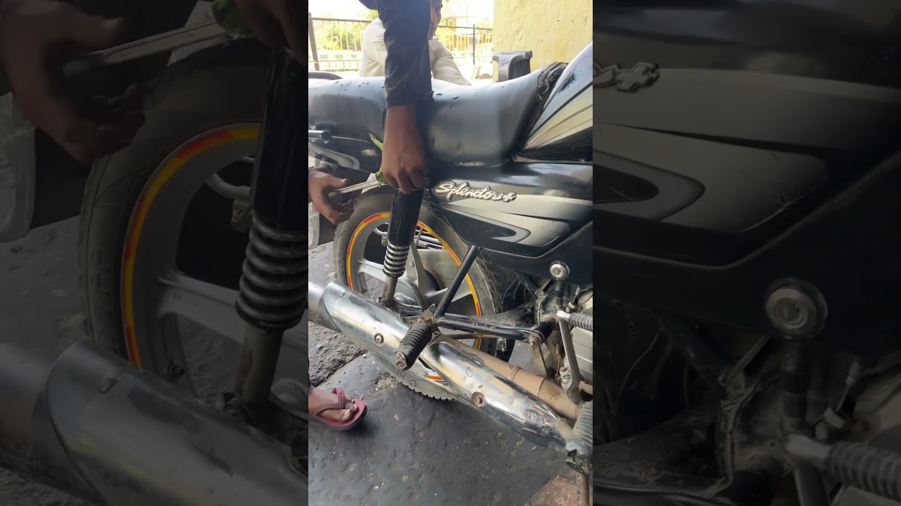 Splendor front and rear shocker leakage problem 
