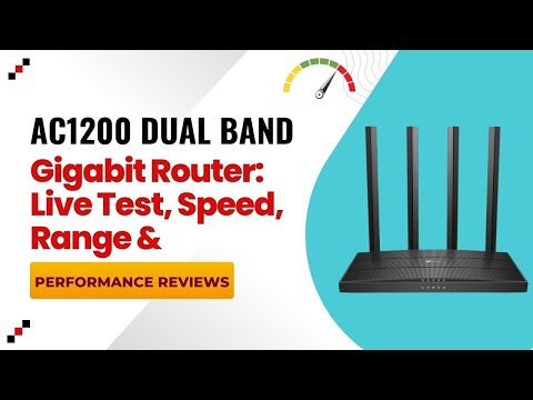 AC1200 Dual Band Gigabit Router Live Test, Speed, Range & Performance Review | TP-Link AC1200 Router