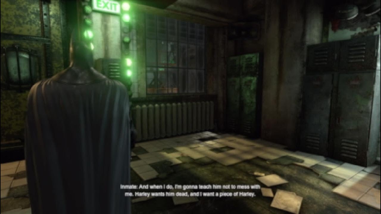 Arkham thug is scared of Batman and wants to ride Harley