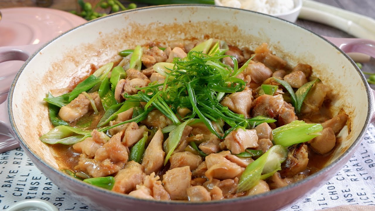 Super Easy Family Style Stir Fried Chicken w/ Scallion 香葱鸡 Chinese ...