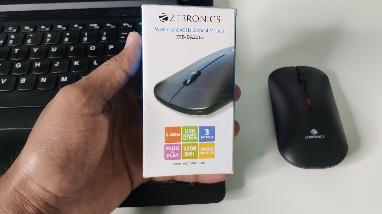 Zebronics wireless 2.4GHz Optical Mouse Unboxing | ₹300/-