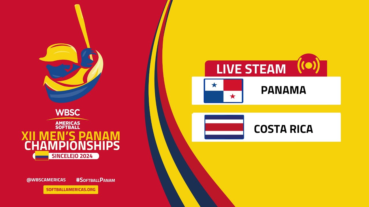 Panama v Costa Rica | XII Men's Softball Pan American Championship 2024