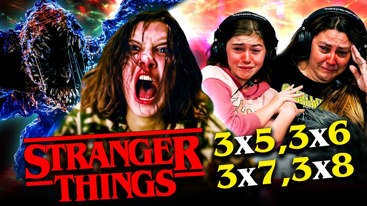 STRANGER THINGS SEASON 3 EPISODES 5, 6, 7 & 8 REACTION & REVIEW! BATTLE OF STARCOURT REACTION!