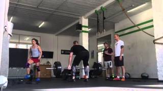 Budapest ThrowDown, Masters Workout 1A, Ari, Sebbo, Uwe @ Crossfit Icke Berlin
