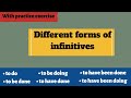 Infinitives in English grammar || Active and passive Infinitives with practice exercise