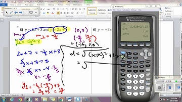 Geo: Unit 3 Day 5 HW Tutorial- Find Distance Between Parallel Lines
