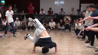 B-BOY商店街 vol.51 best 8 ④(他力本願 vs okayama b-boyz)